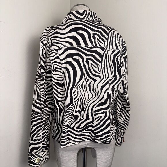 Berek Women's Zebra Print Design Lightweight Jacket Size Large - Picture 6 of 11